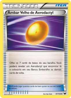 Âmbar Velho de Aerodactyl – Carta Pokémon TCG