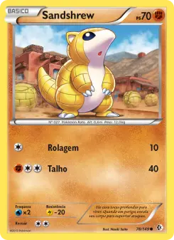 Sandshrew – Carta Pokémon TCG