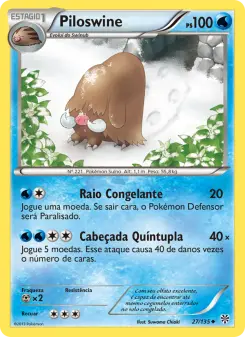Piloswine – Carta Pokémon TCG