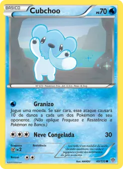 Cubchoo – Carta Pokémon TCG