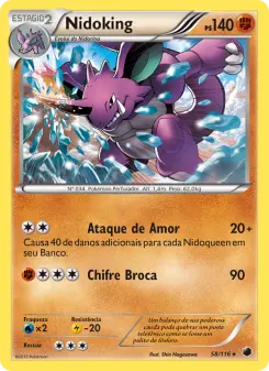 Nidoking – Carta Pokémon TCG