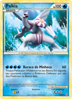 Carta Pokémon Palkia COL 019/095 da coleção Call of Legends
