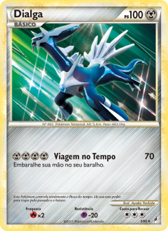 Carta Pokémon Dialga COL 003/095 da coleção Call of Legends