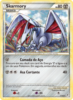 Carta Pokémon Skarmory COL 031/095 da coleção Call of Legends