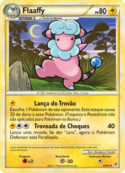 Carta Pokémon Flaaffy COL 043/095 da coleção Call of Legends