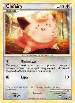 Carta Pokémon Clefairy COL 054/095 da coleção Call of Legends