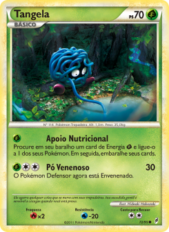 Carta Pokémon Tangela COL 072/095 da coleção Call of Legends