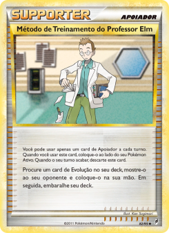 Carta Pokémon Professor Elm's Training Method COL 082/095 da coleção Call of Legends
