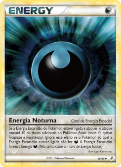 Carta Pokémon Darkness Energy COL 086/095 da coleção Call of Legends