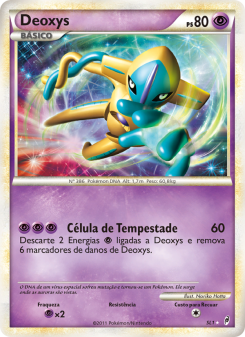 Carta Pokémon Deoxys COL SL1/095 da coleção Call of Legends