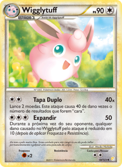 Carta Pokémon Wigglytuff HS 056/123 da coleção HeartGold SoulSilver