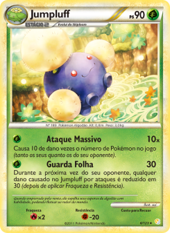 Carta Pokémon Jumpluff HS 006/123 da coleção HeartGold SoulSilver