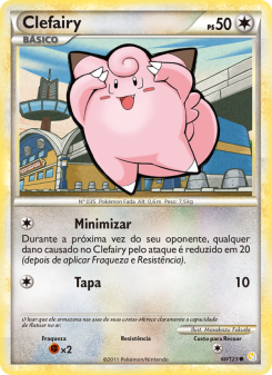 Carta Pokémon Clefairy HS 060/123 da coleção HeartGold SoulSilver