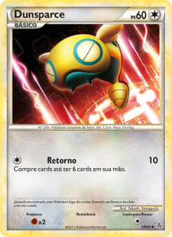 Carta Pokémon Dunsparce UL 029/095 da coleção Unleashed