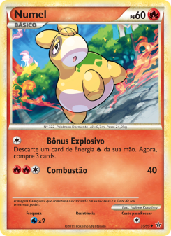 Carta Pokémon Numel UL 035/095 da coleção Unleashed