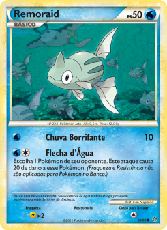 Carta Pokémon Remoraid UL 059/095 da coleção Unleashed