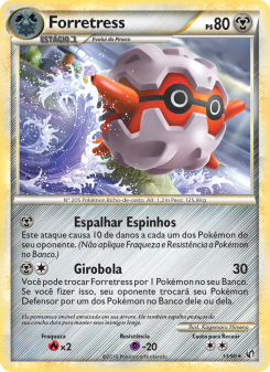 Carta Pokémon Forretress UND 013/090 da coleção Undaunted