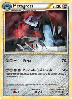 Carta Pokémon Metagross UND 018/090 da coleção Undaunted