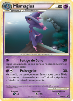 Carta Pokémon Mismagius UND 019/090 da coleção Undaunted