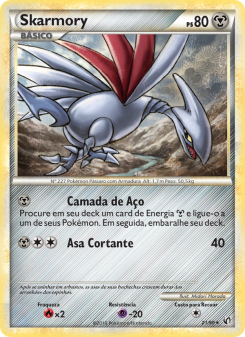 Carta Pokémon Skarmory UND 021/090 da coleção Undaunted