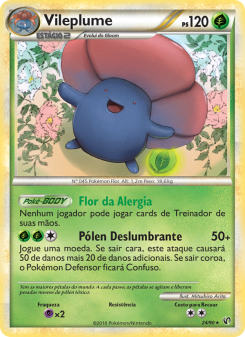 Carta Pokémon Vileplume UND 024/090 da coleção Undaunted
