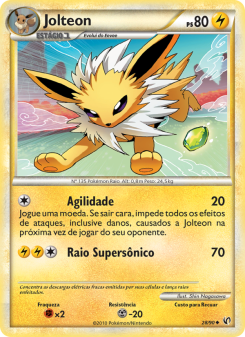 Carta Pokémon Jolteon UND 028/090 da coleção Undaunted