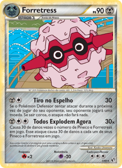 Carta Pokémon Forretress UND 003/090 da coleção Undaunted