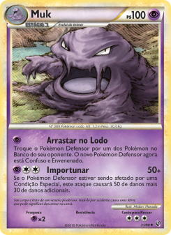 Carta Pokémon Muk UND 031/090 da coleção Undaunted