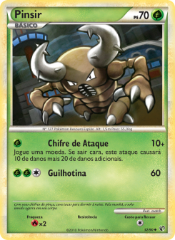 Carta Pokémon Pinsir UND 032/090 da coleção Undaunted