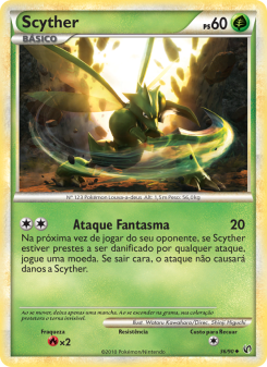 Carta Pokémon Scyther UND 036/090 da coleção Undaunted