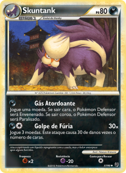 Carta Pokémon Skuntank UND 037/090 da coleção Undaunted