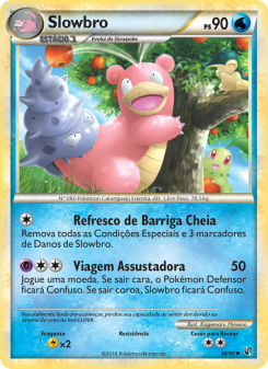 Carta Pokémon Slowbro UND 038/090 da coleção Undaunted