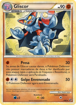 Carta Pokémon Gliscor UND 004/090 da coleção Undaunted