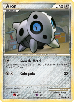 Carta Pokémon Aron UND 042/090 da coleção Undaunted