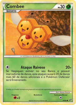 Carta Pokémon Combee UND 044/090 da coleção Undaunted