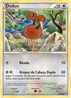 Carta Pokémon Doduo UND 045/090 da coleção Undaunted
