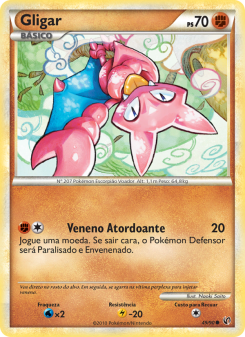 Carta Pokémon Gligar UND 049/090 da coleção Undaunted
