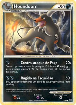 Carta Pokémon Houndoom UND 005/090 da coleção Undaunted
