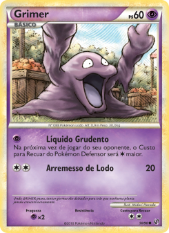 Carta Pokémon Grimer UND 050/090 da coleção Undaunted