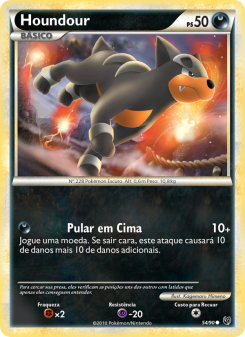 Carta Pokémon Houndour UND 054/090 da coleção Undaunted