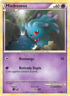 Carta Pokémon Misdreavus UND 057/090 da coleção Undaunted
