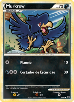Carta Murkrow da coleção Undaunted