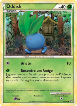 Carta Pokémon Oddish UND 060/090 da coleção Undaunted