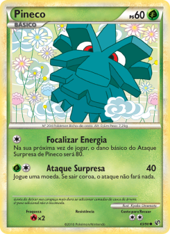 Carta Pokémon Pineco UND 063/090 da coleção Undaunted