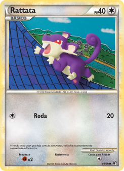 Carta Pokémon Rattata UND 064/090 da coleção Undaunted