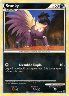 Carta Pokémon Stunky UND 069/090 da coleção Undaunted