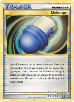 Carta Pokémon Defender UND 072/090 da coleção Undaunted