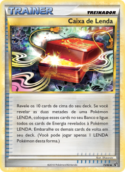 Carta Pokémon Legend Box UND 075/090 da coleção Undaunted