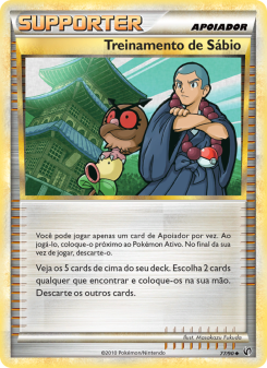 Carta Pokémon Sage’s Training UND 077/090 da coleção Undaunted