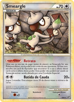 Carta Pokémon Smeargle UND 008/090 da coleção Undaunted